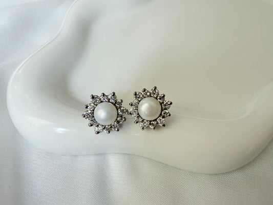 Pearl Petal Studs