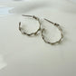 Silver Leaf Hoop