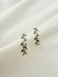 Silver Leaf Hoop