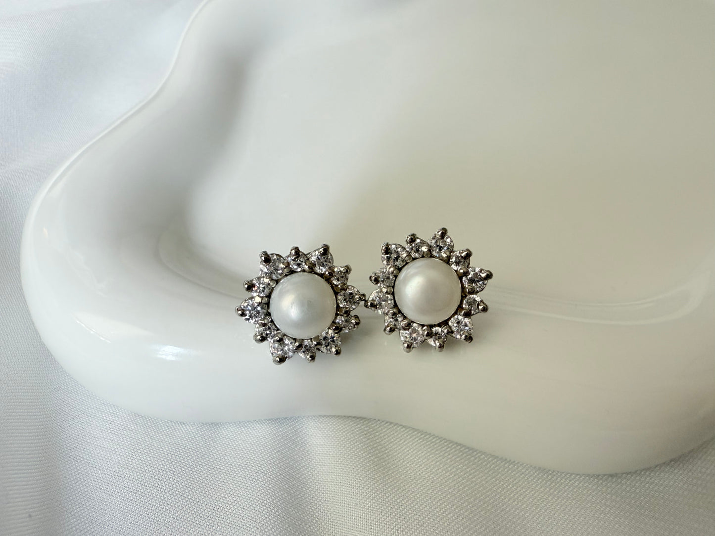 Pearl Petal Studs